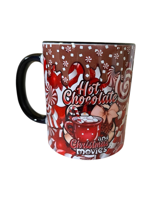 Hot Chocolate And Christmas Movies Coffee Mug