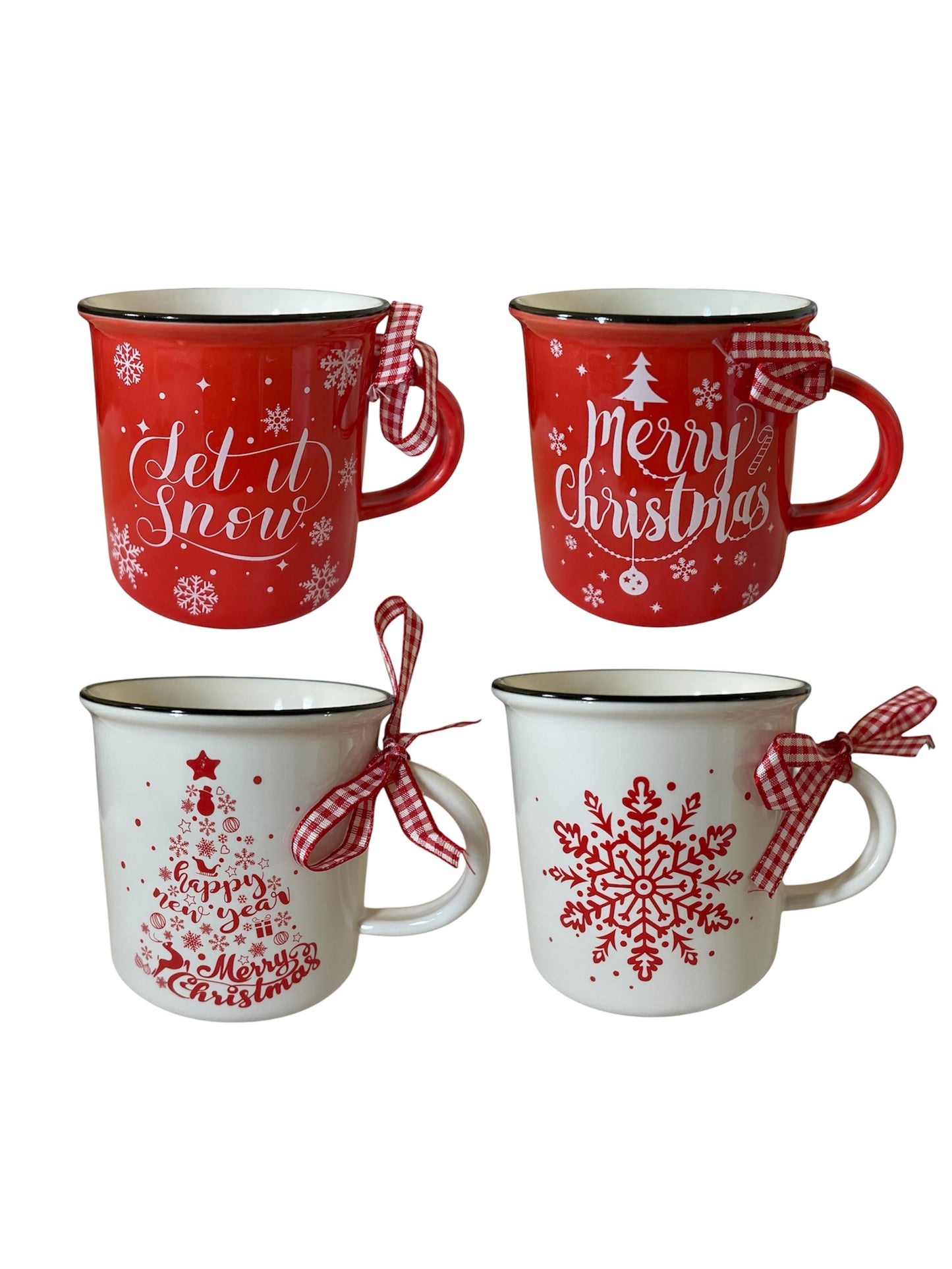 Christmas 4pc Mini Mugs