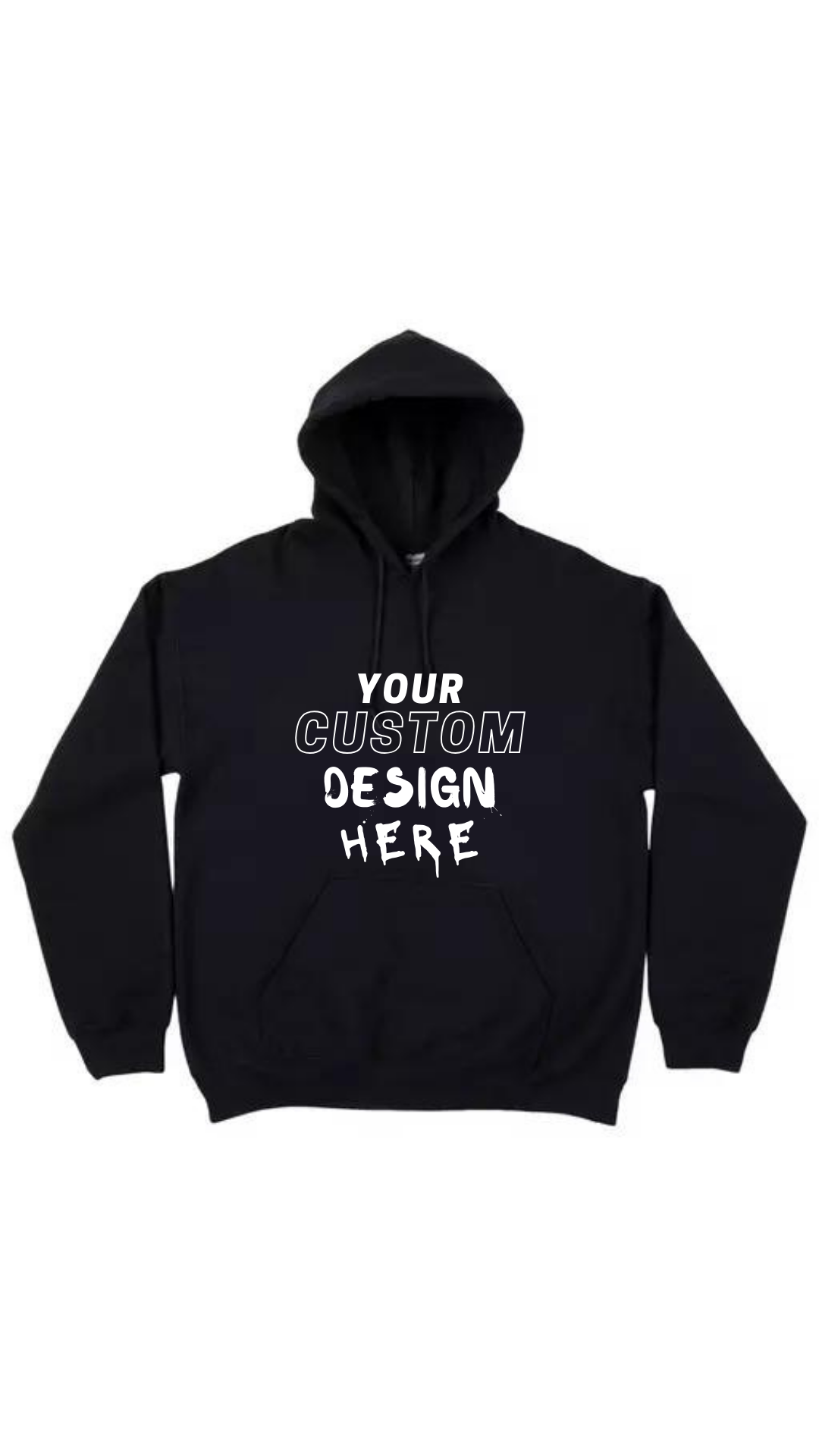 a Custom Black Hoodies